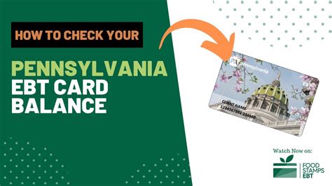 Pennsylvania Electronic Benefit Transfer (EBT) Welcome to the PA EBT website! EBT stands for Electronic Benefits Transfer. If you have been approved to receive benefits from one of the programs listed below, you can use this website to view your benefit balance (s). Food Assistance (formerly Food Stamp) - Supplement Nutrition Assistance Program ... 